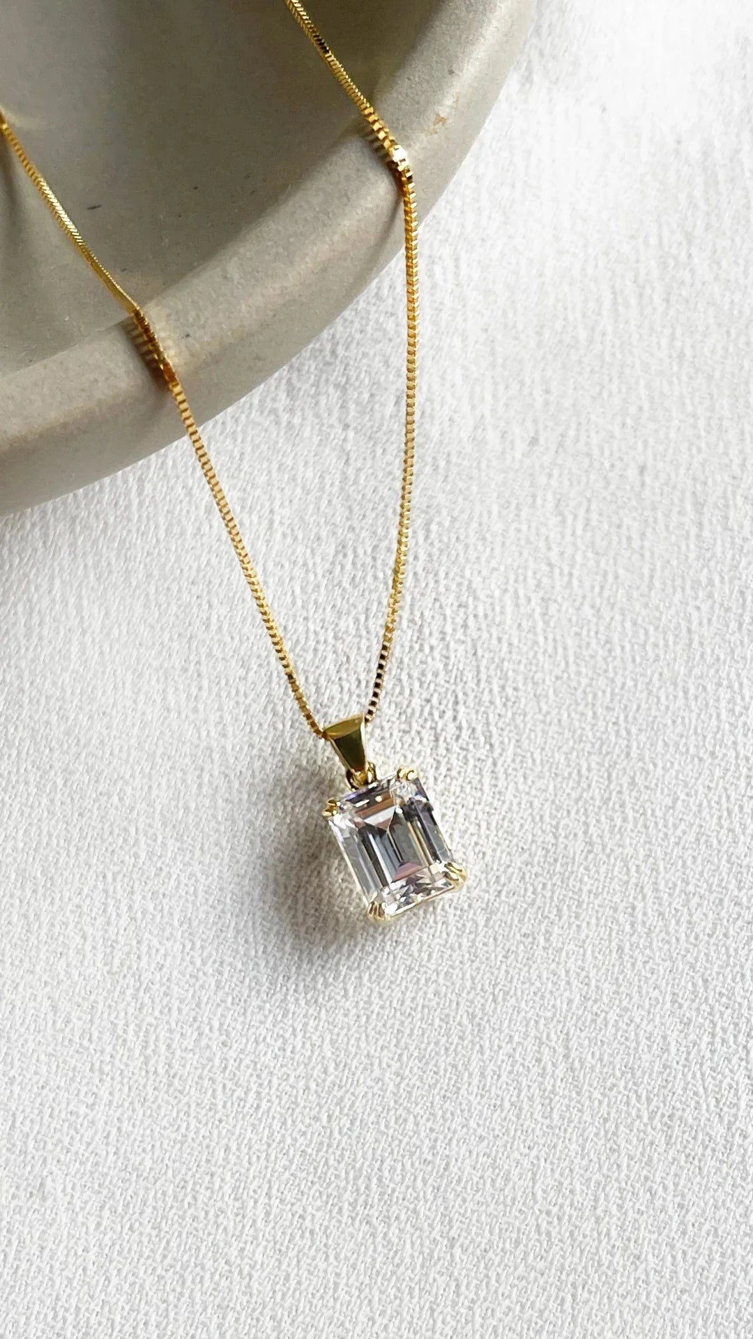 Love Me More White Zircon Necklace - ARTSY SILVER