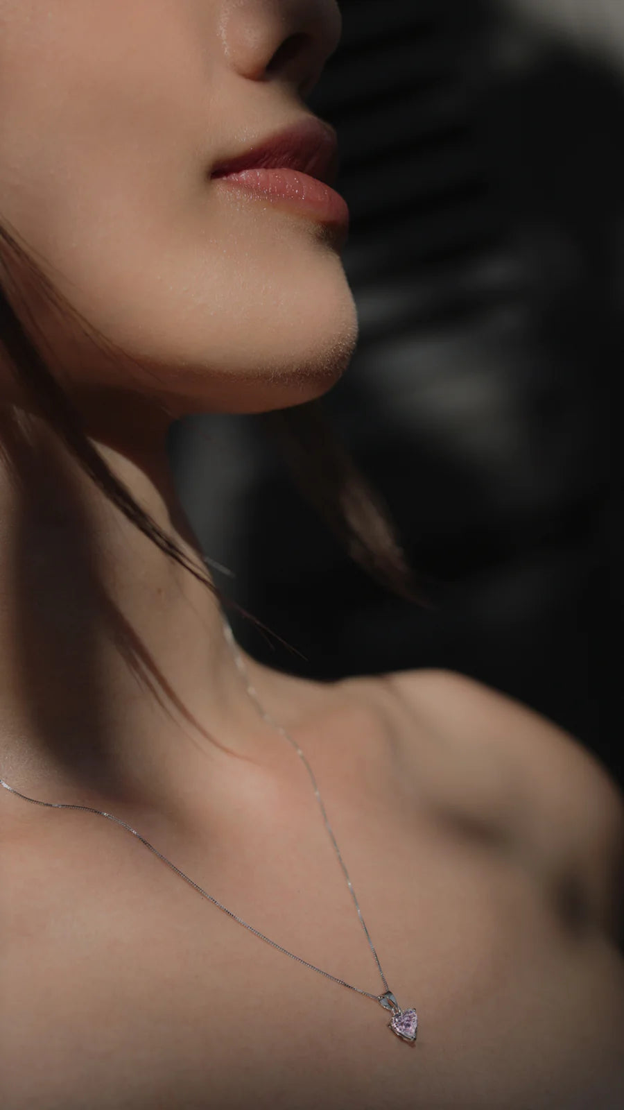 Love Story Pink Zircon Necklace