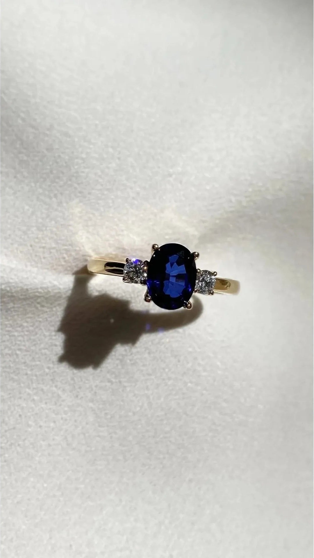 Marry Me Sapphire Promise Ring - ARTSY SILVER