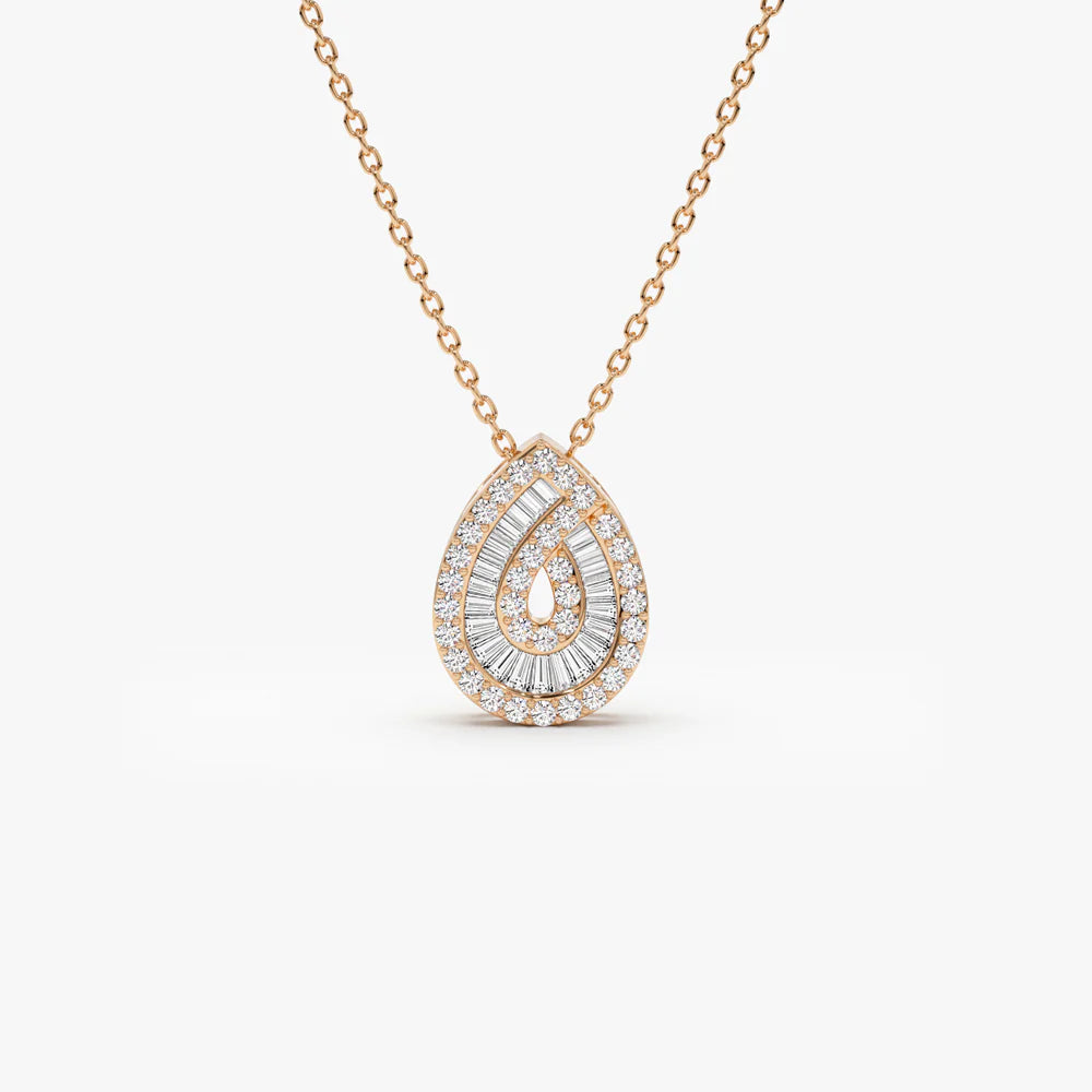 Maze Dazzle Zircon Necklace