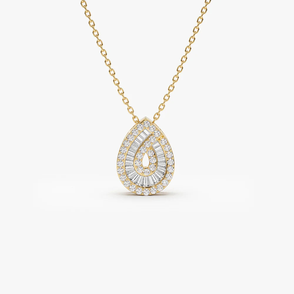 Maze Dazzle Zircon Necklace