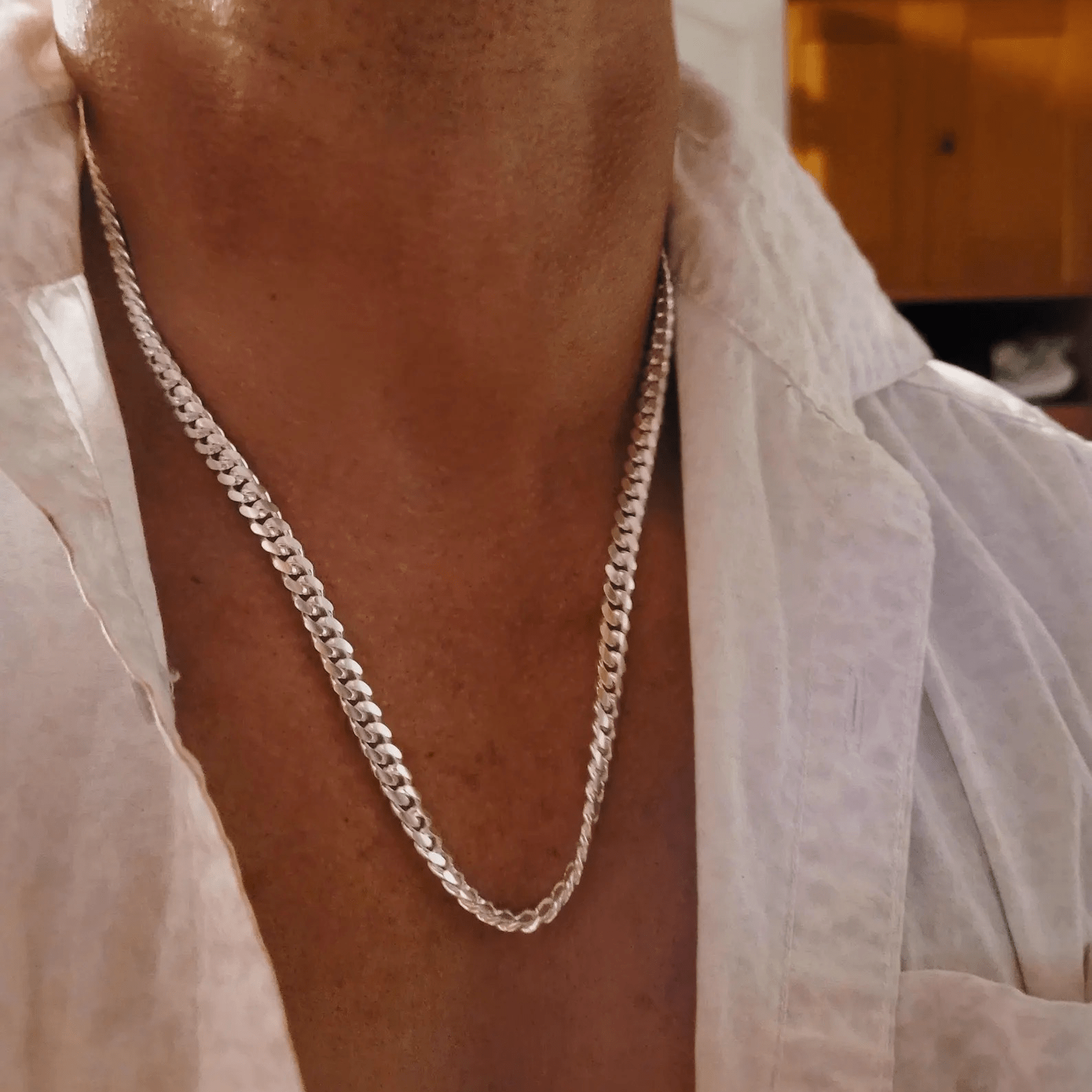 Cuban Link Chain 7mm Silver - ARTSY SILVER