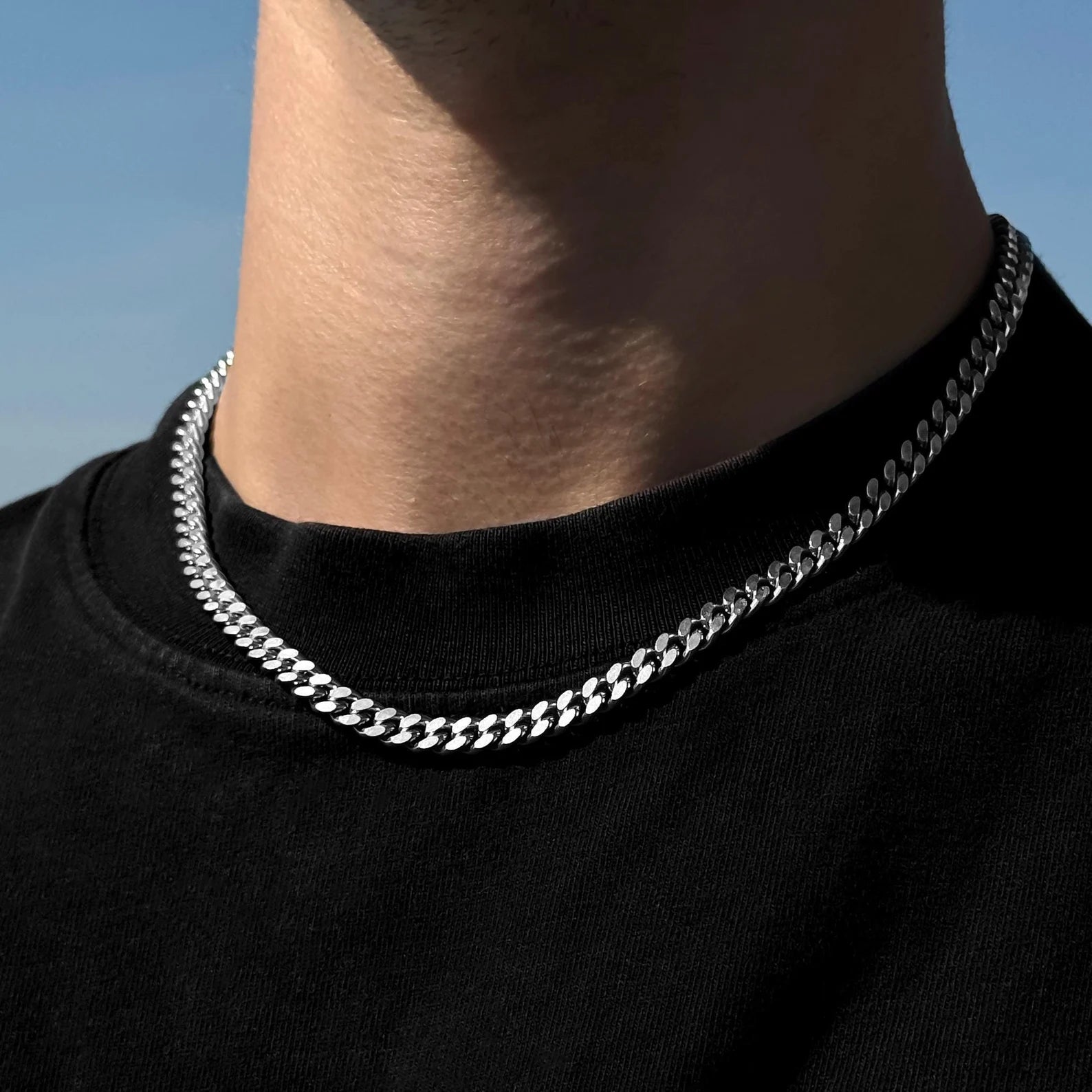 Cuban Link Chain 7mm Silver - ARTSY SILVER