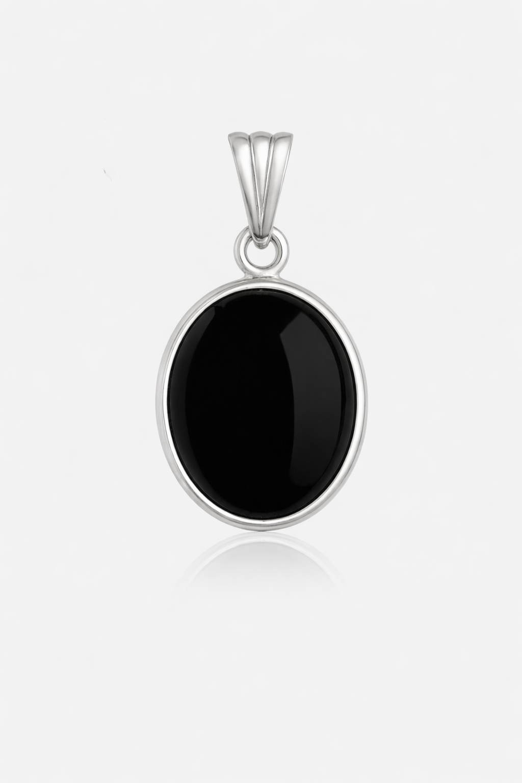 Black Panther Oval Necklace - ARTSY SILVER