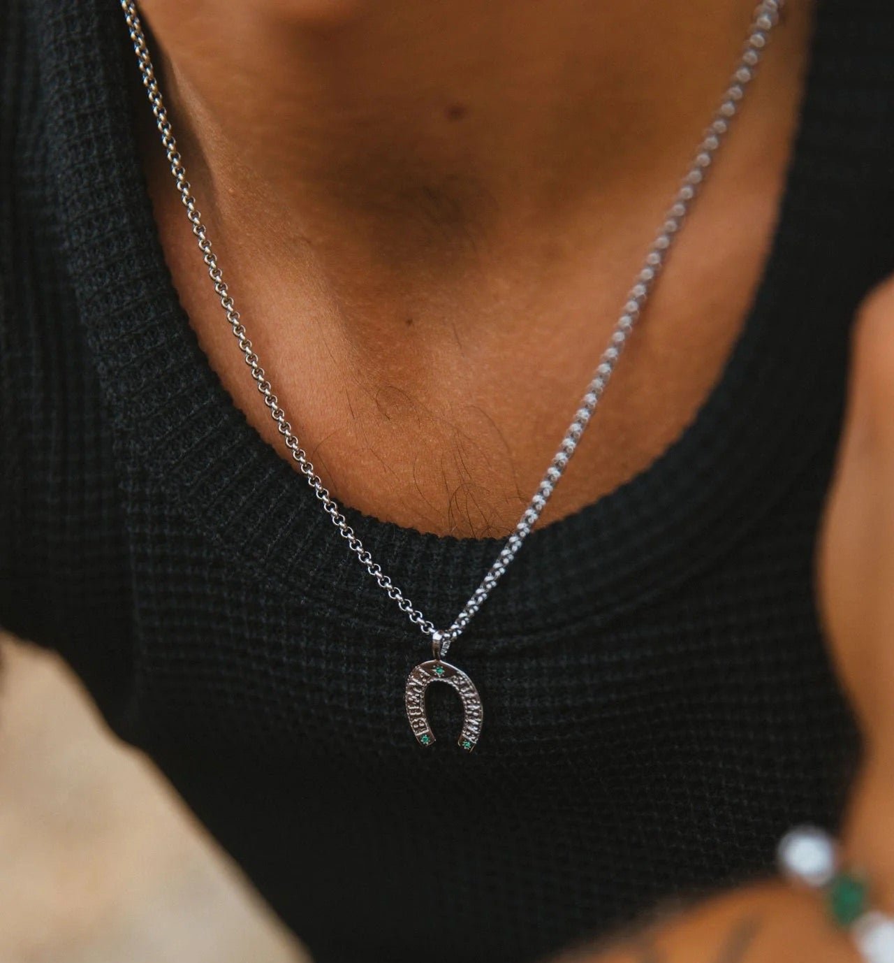 Horseshoe Pendant - ARTSY SILVER