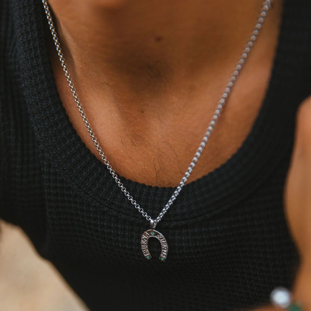 Horseshoe Pendant - ARTSY SILVER