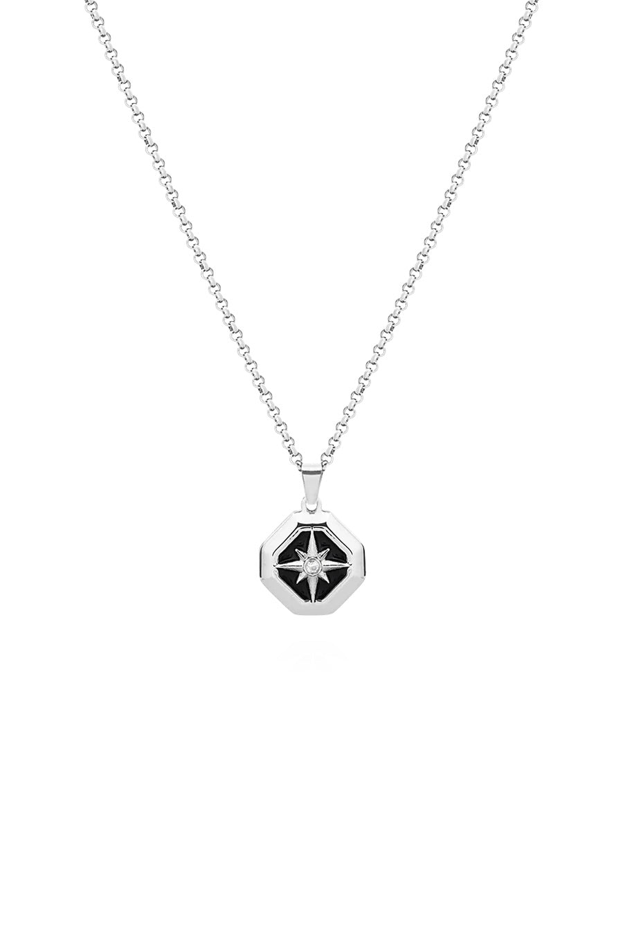 Dishes Breaking Pendant - ARTSY SILVER