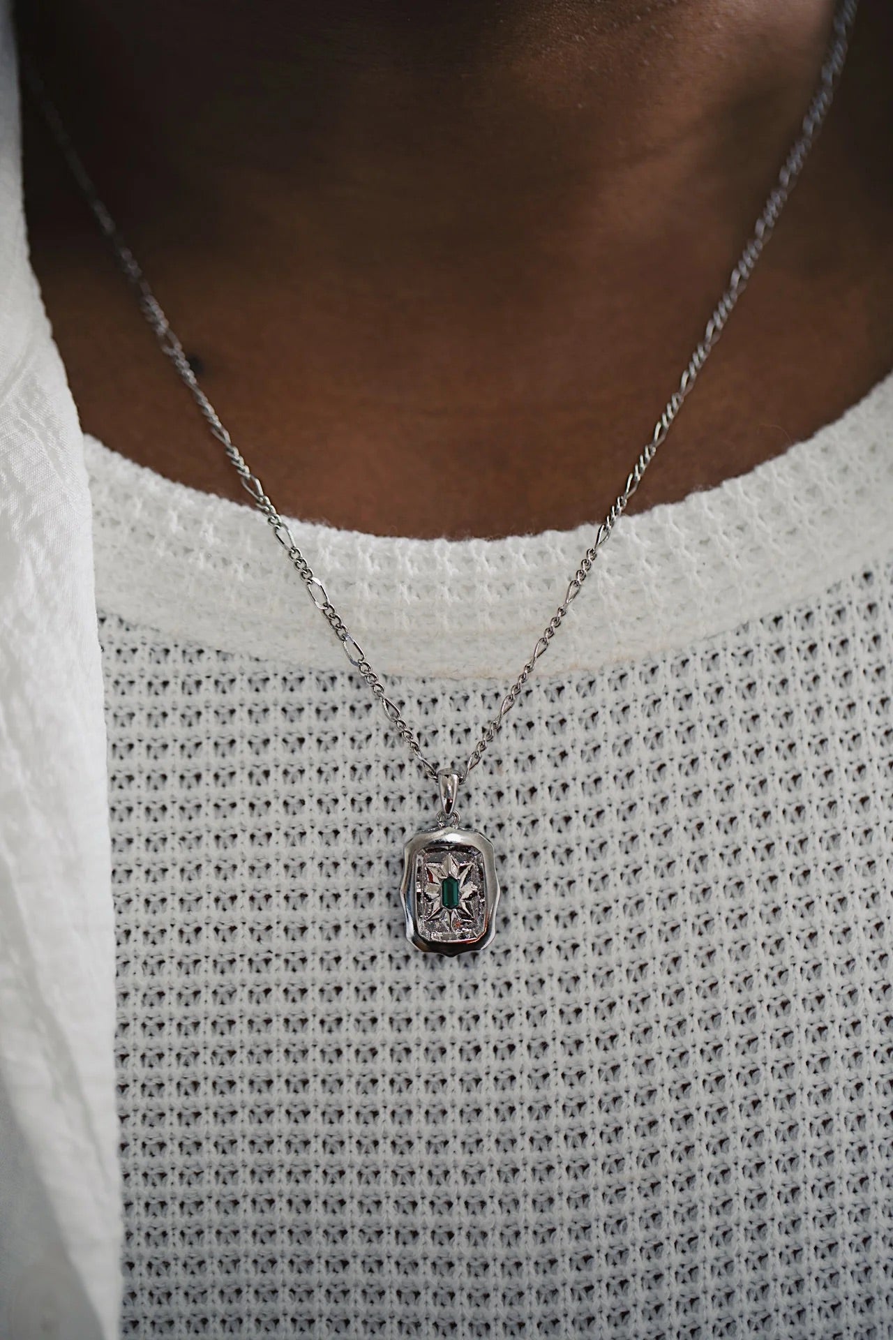 Kryptonite Men Pendant - ARTSY SILVER