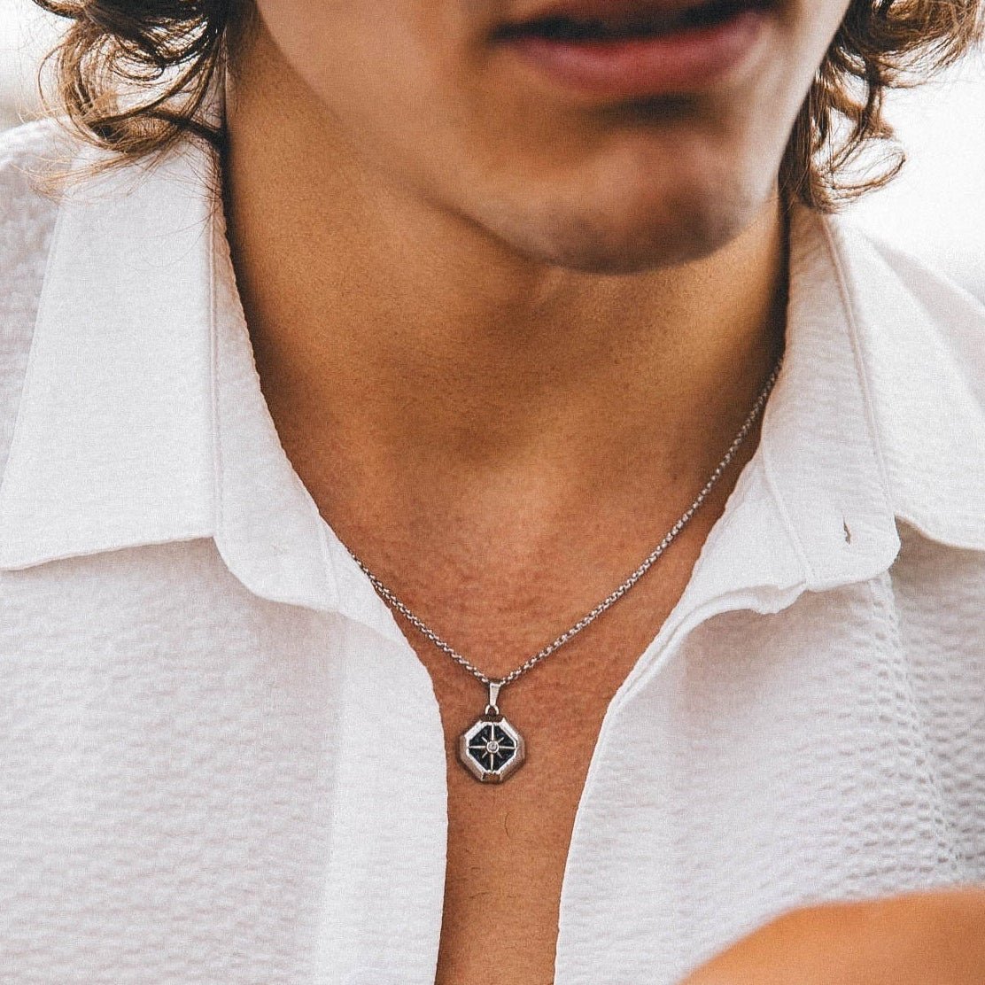 Dishes Breaking Pendant - ARTSY SILVER