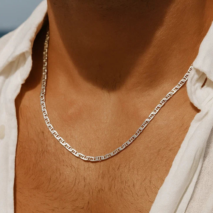 Marine Silver Men Chain