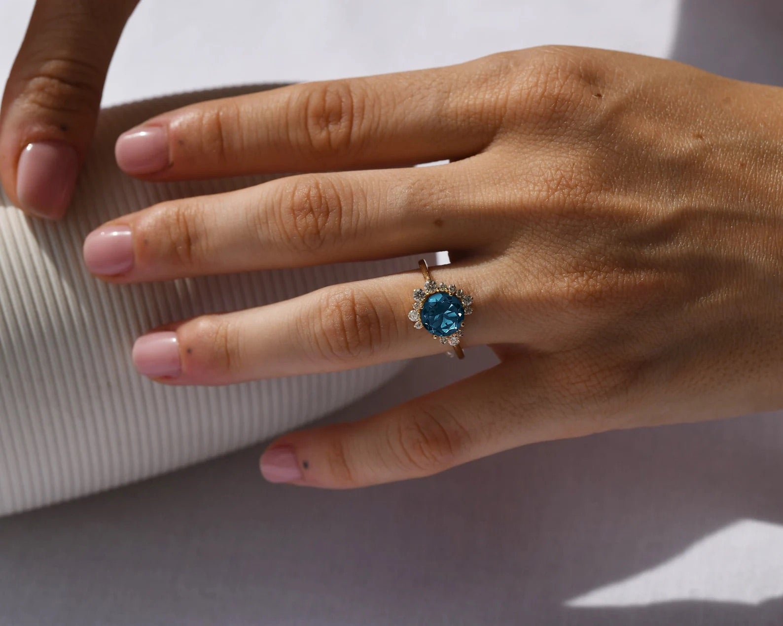 Moonlight London Blue Topaz Ring - ARTSY SILVER