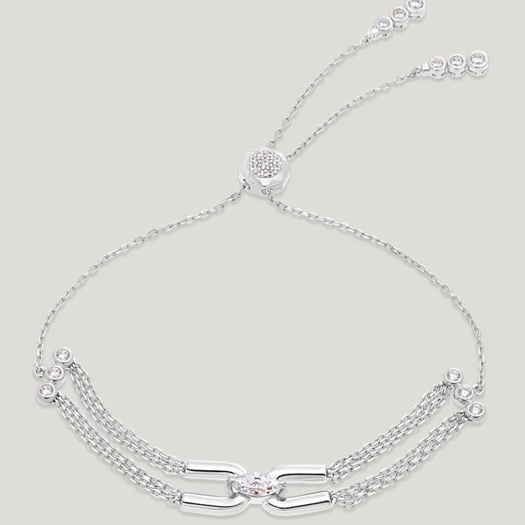 Multi Chains Silver Bracelet - ARTSY SILVER