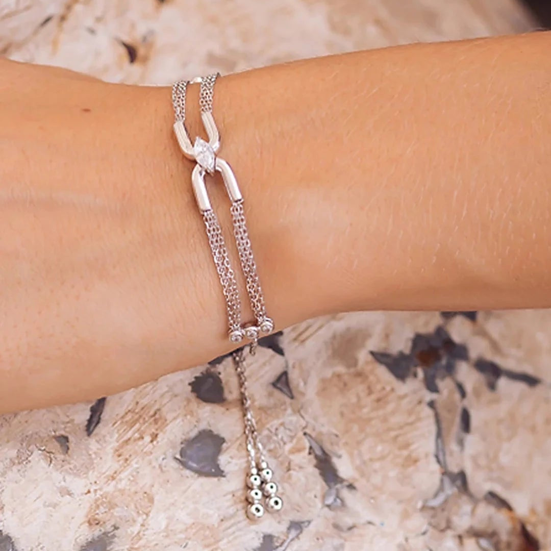 Multi Chains Silver Bracelet - ARTSY SILVER