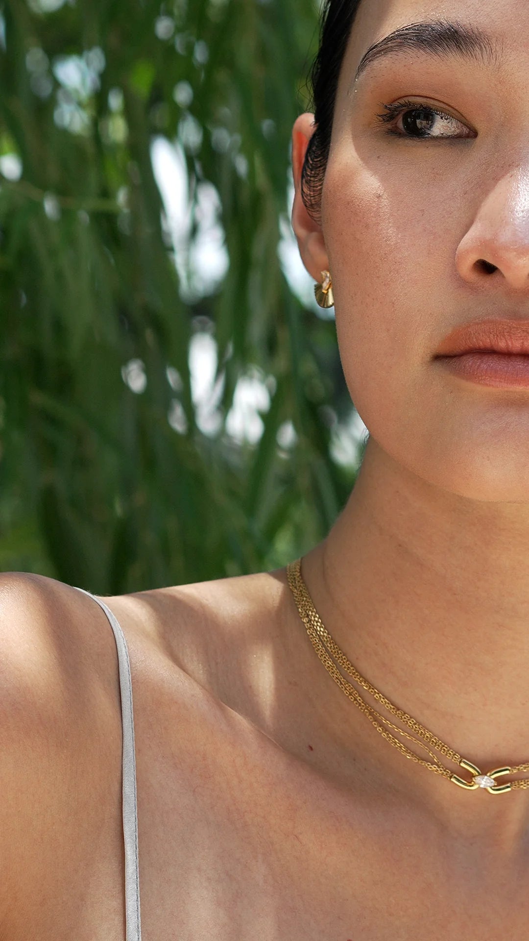 Multi Chains Adjustable Necklace Gold Plating - ARTSY SILVER