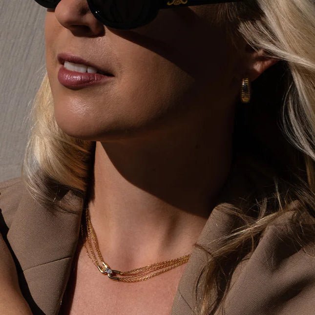 Everyone Favourite Earrings & Necklace Set - ARTSY SILVER