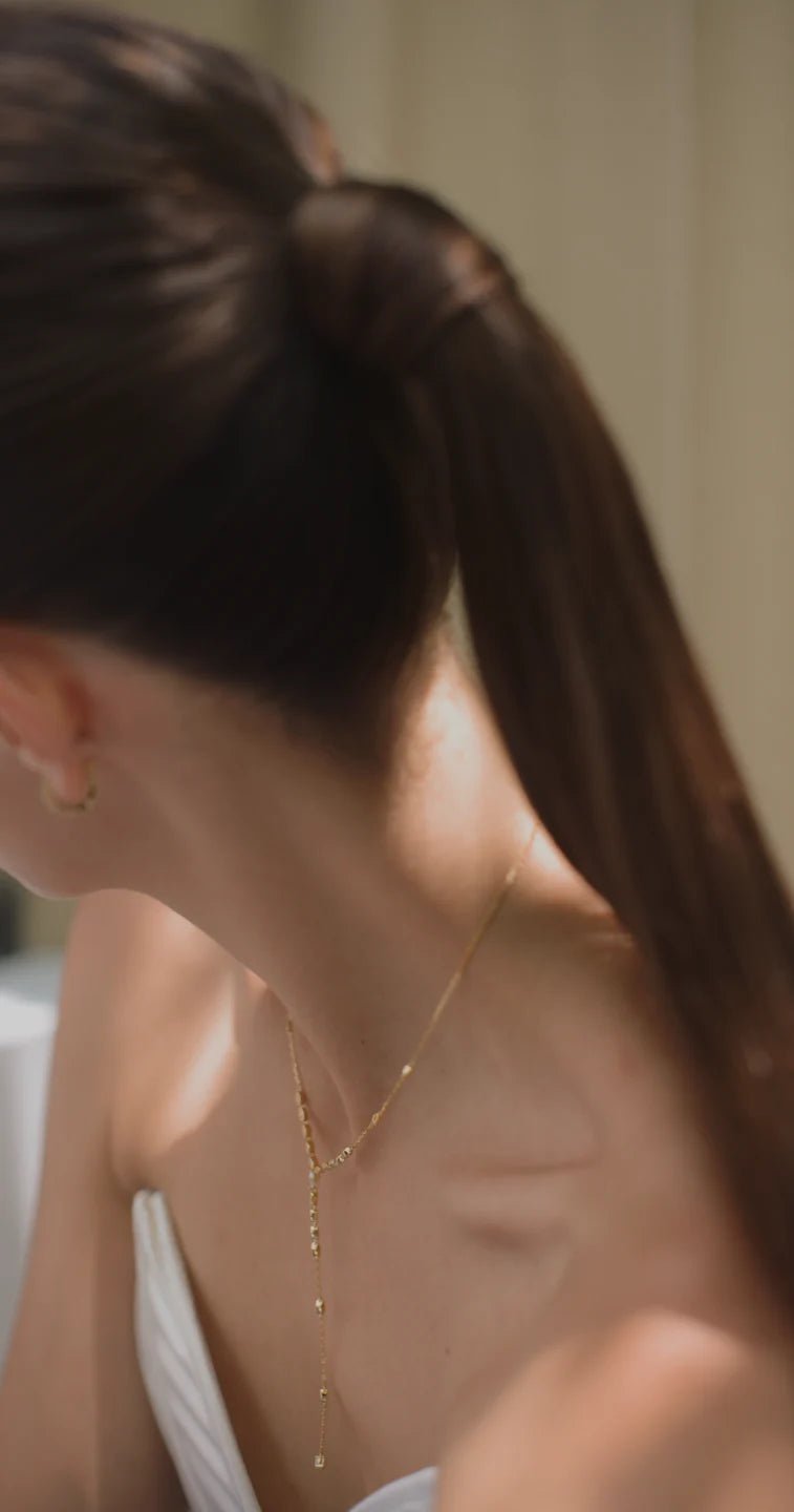 Must Have Gold Plated Lariat Necklace - ARTSY SILVER