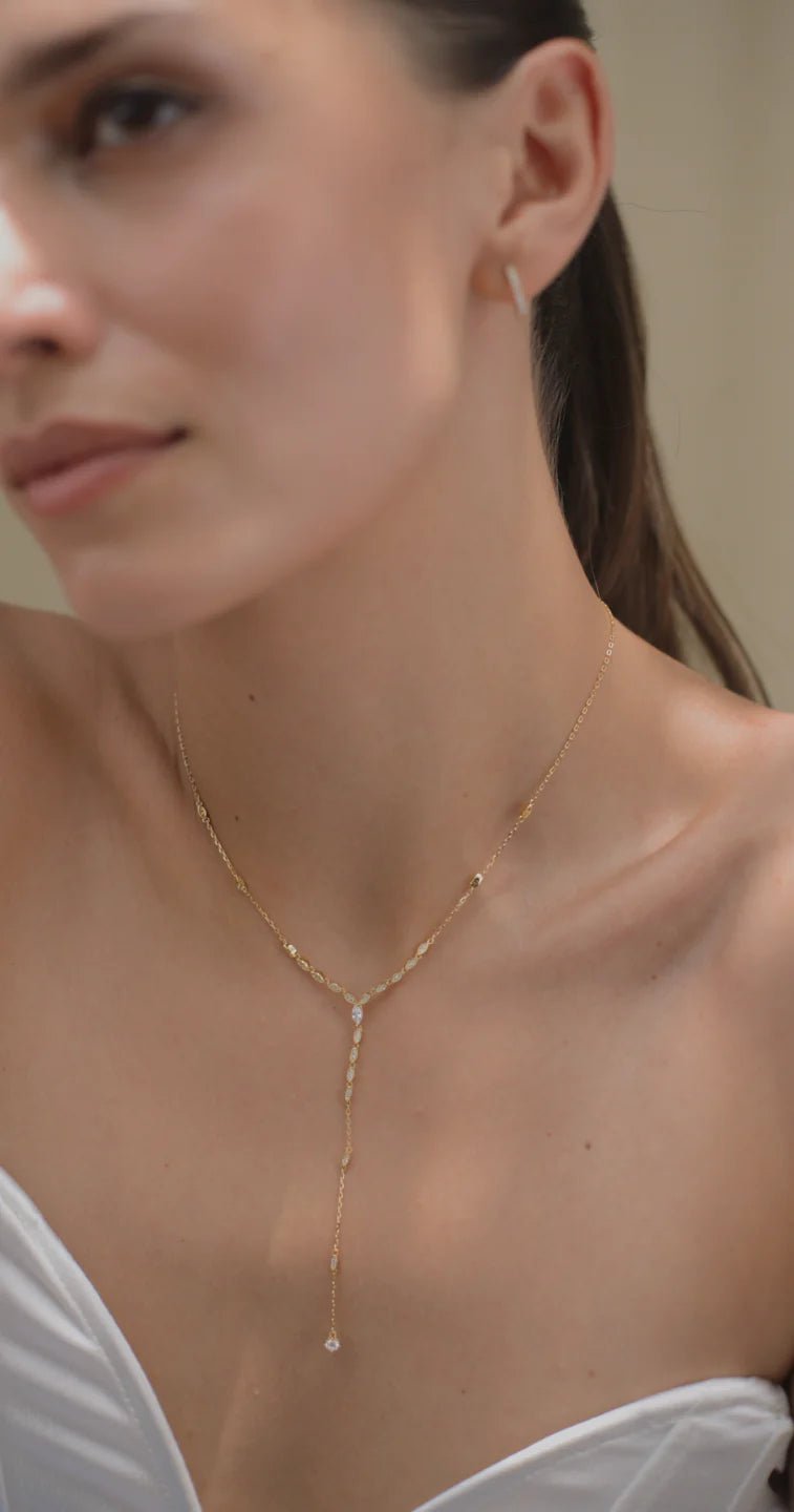 Must Have Gold Plated Lariat Necklace - ARTSY SILVER