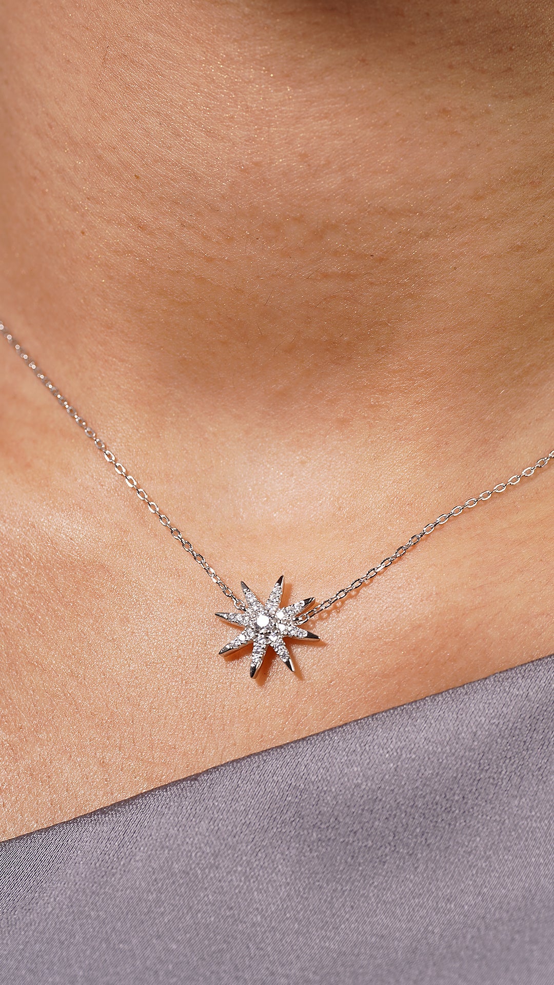 Pole Star Fancy Necklace Silver - ARTSY SILVER