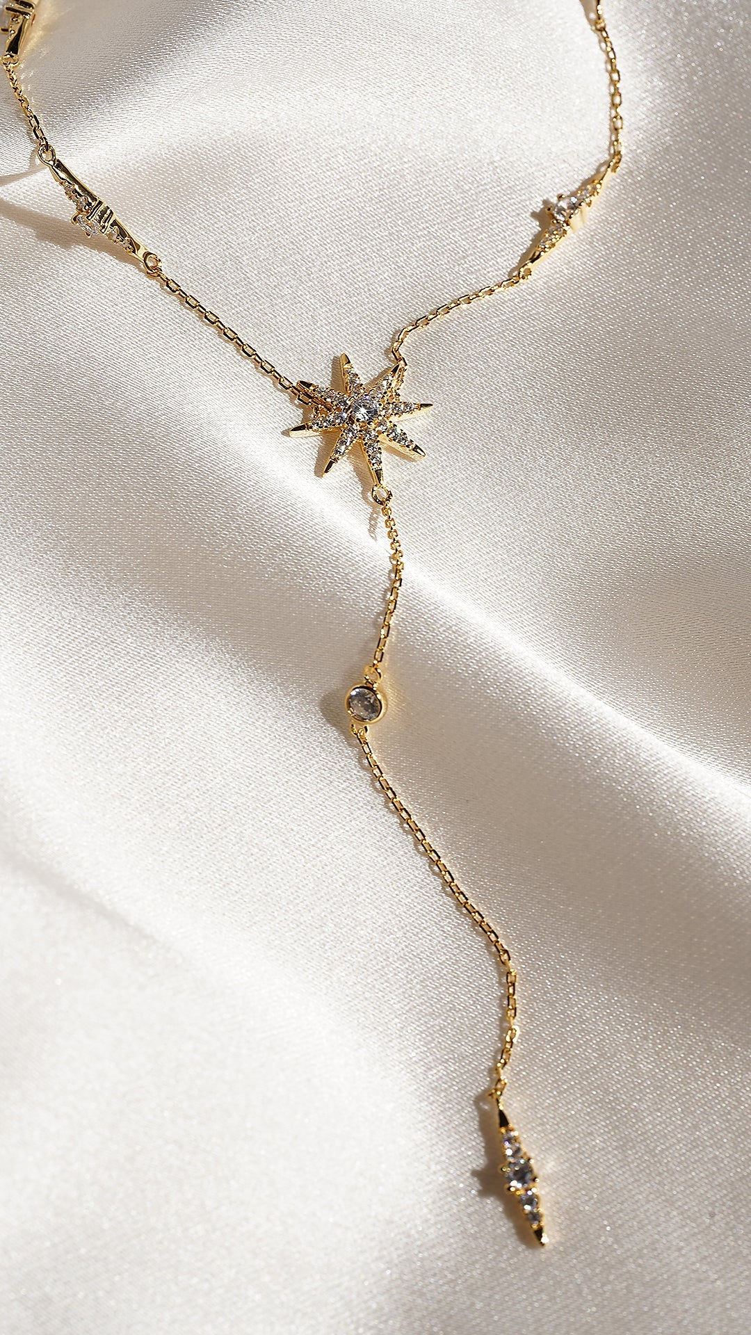 Under Moonlight Lariat Necklace - ARTSY SILVER