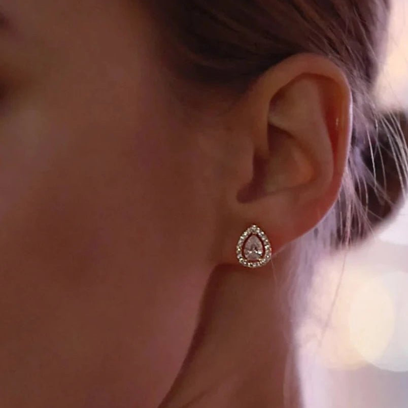 Swan Lake Gold Plated Earrings - ARTSY SILVER