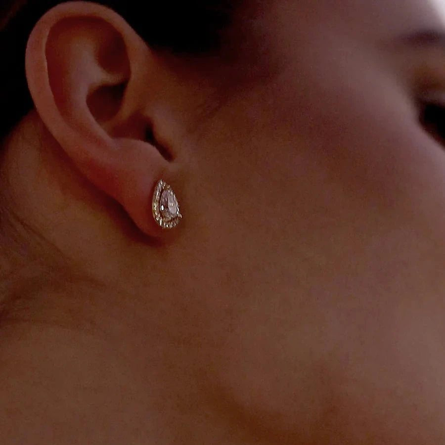 Swan Lake Gold Plated Earrings - ARTSY SILVER