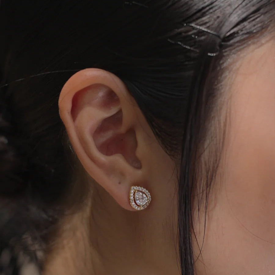 Swan Lake Gold Plated Earrings - ARTSY SILVER