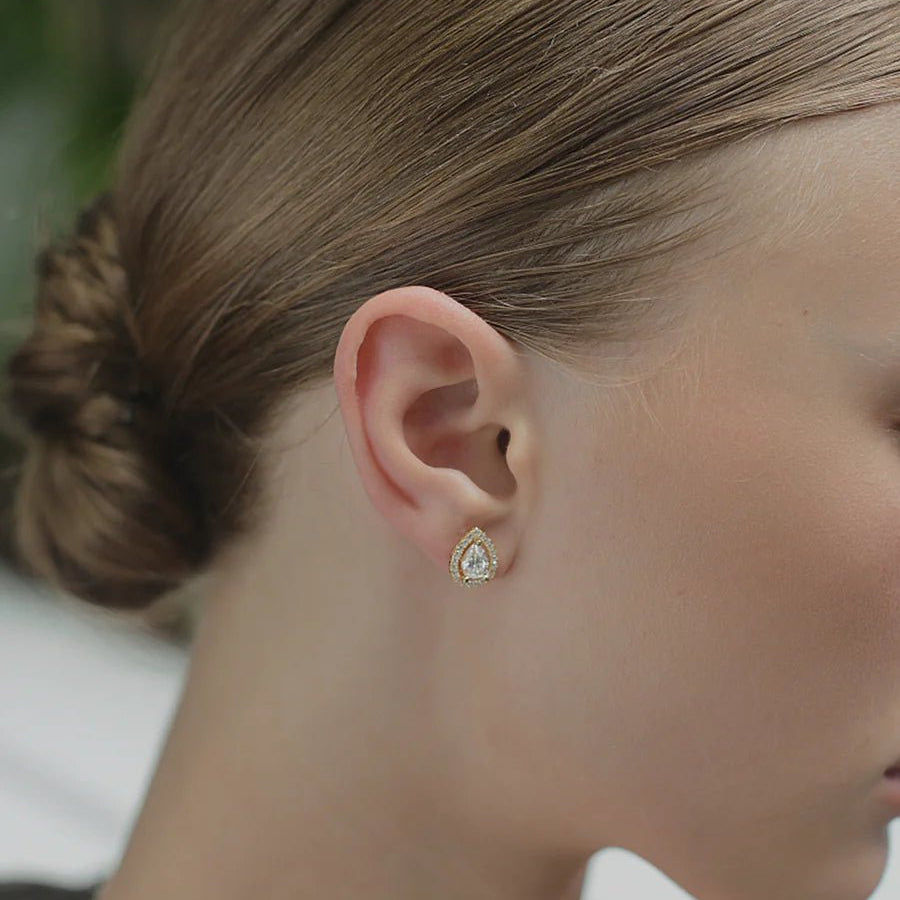 Swan Lake Gold Plated Earrings - ARTSY SILVER