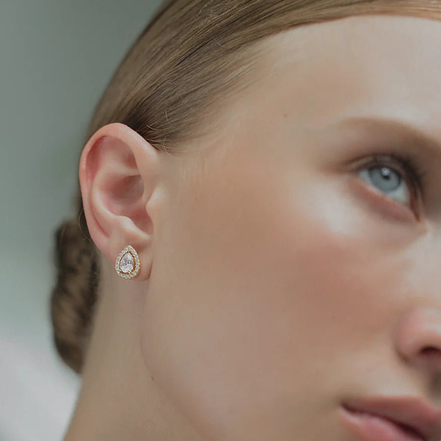 Swan Lake Gold Plated Earrings - ARTSY SILVER