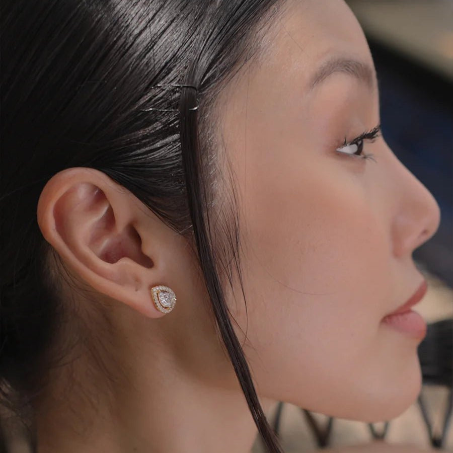 Swan Lake Gold Plated Earrings - ARTSY SILVER