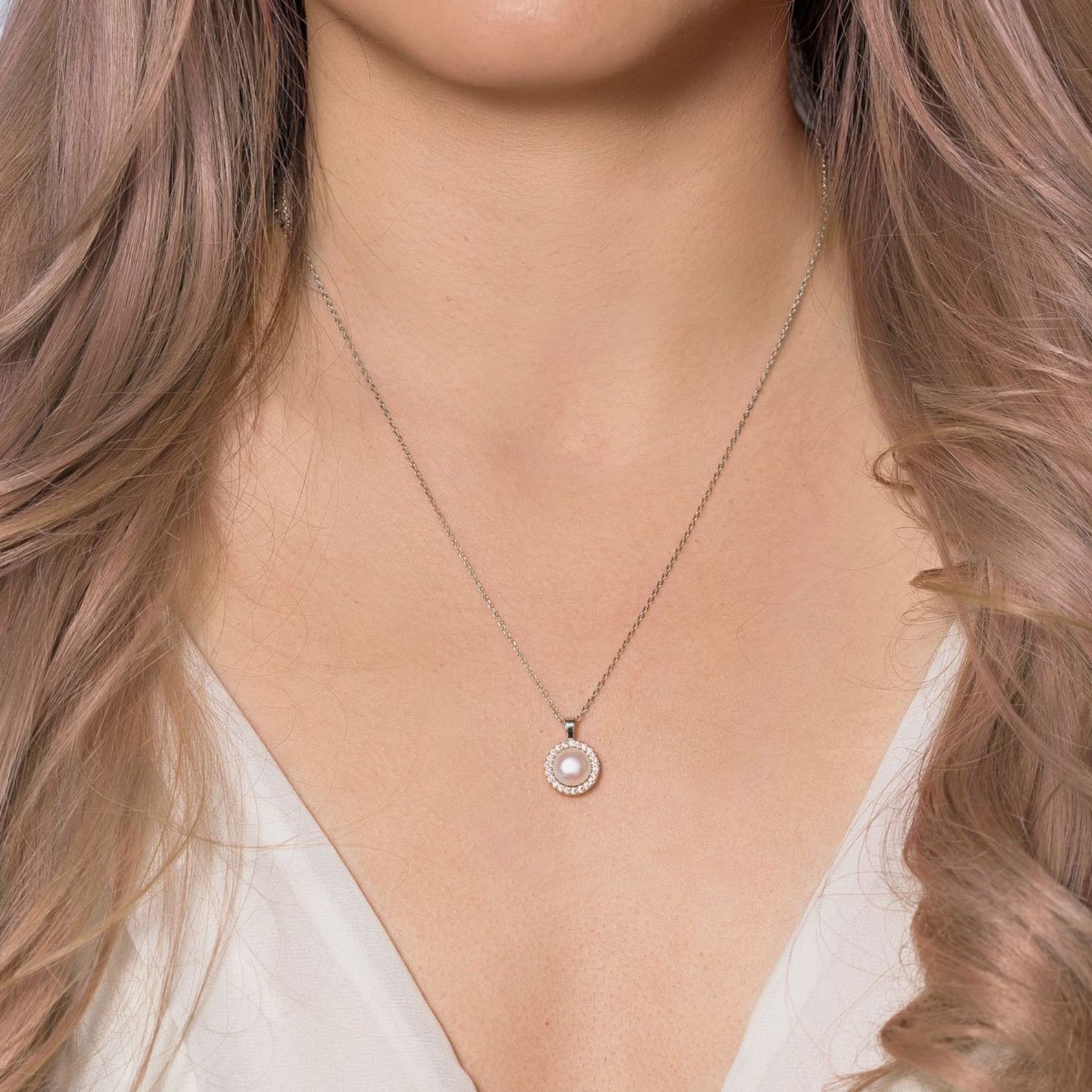 Pearl Bridal Necklace - ARTSY SILVER