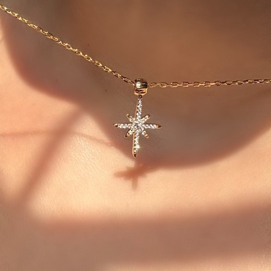 Pole Star Necklace - ARTSY SILVER