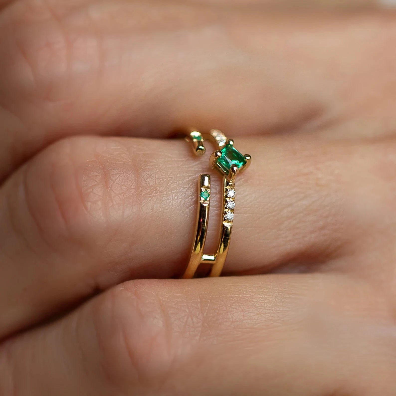 Princess Emerald Ring - ARTSY SILVER