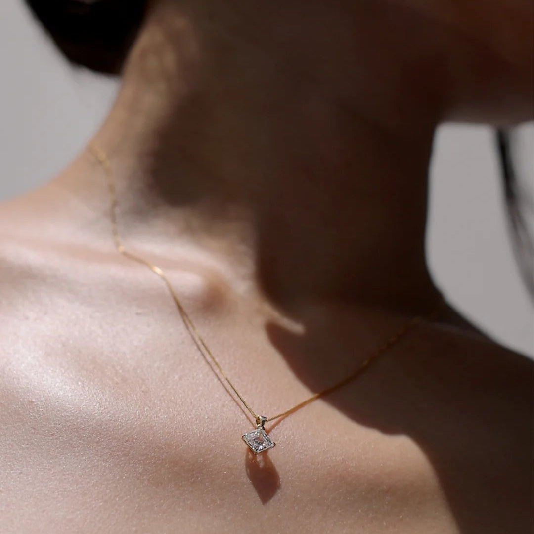 Princess Gold Plating Necklace - ARTSY SILVER