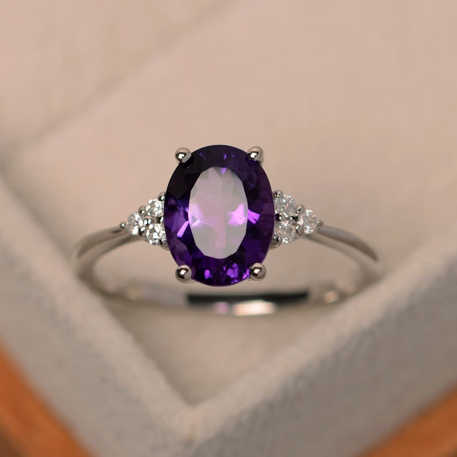 Promise Amethyst Ring - ARTSY SILVER