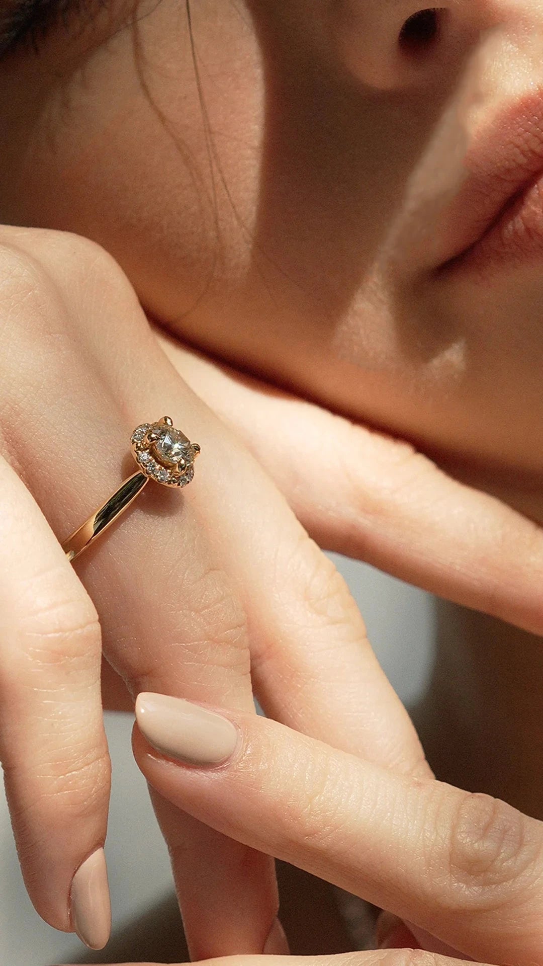 Promise Fancy Zircon Stone Gold Plated Ring - ARTSY SILVER