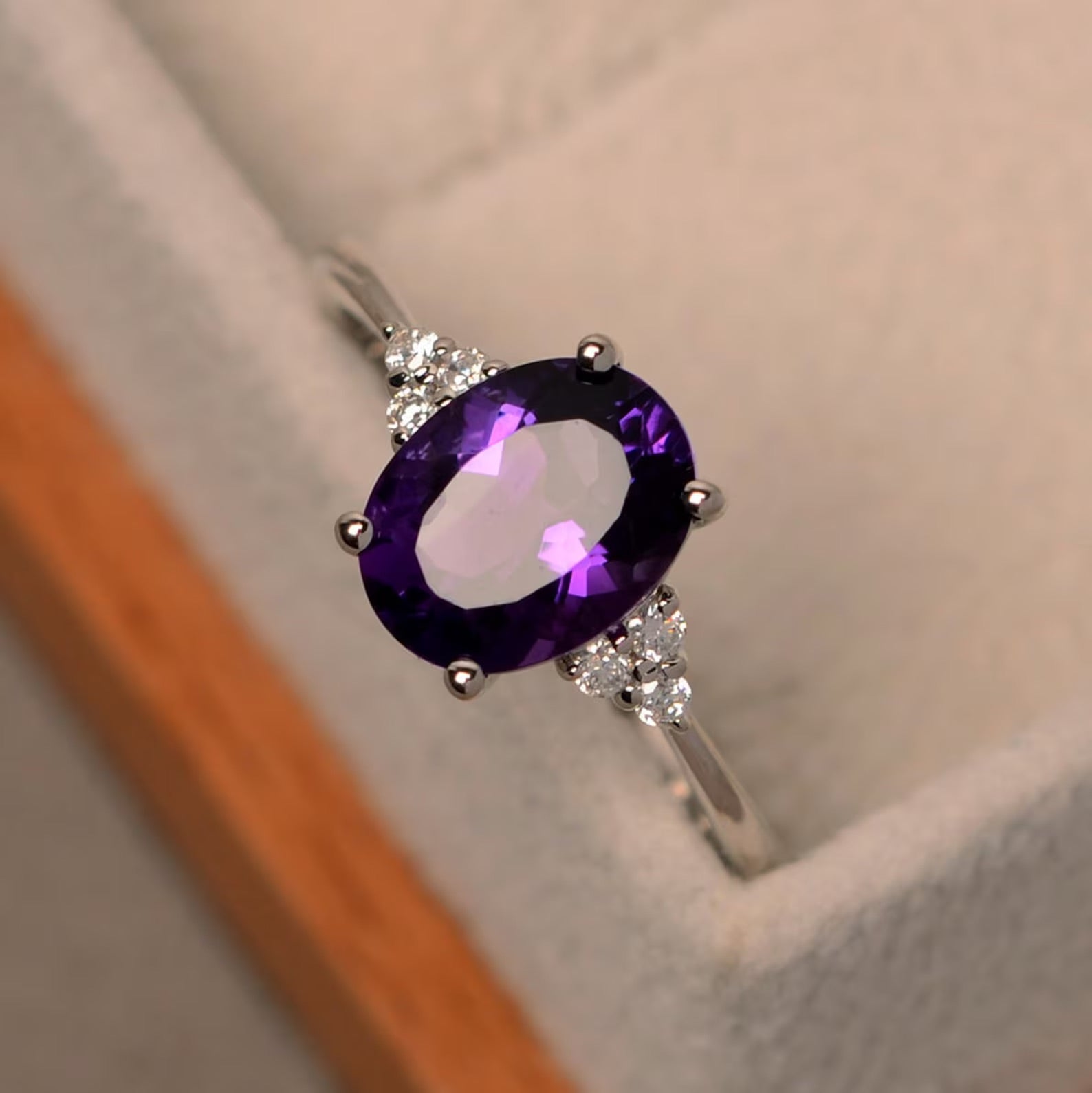 Promise Amethyst Ring - ARTSY SILVER