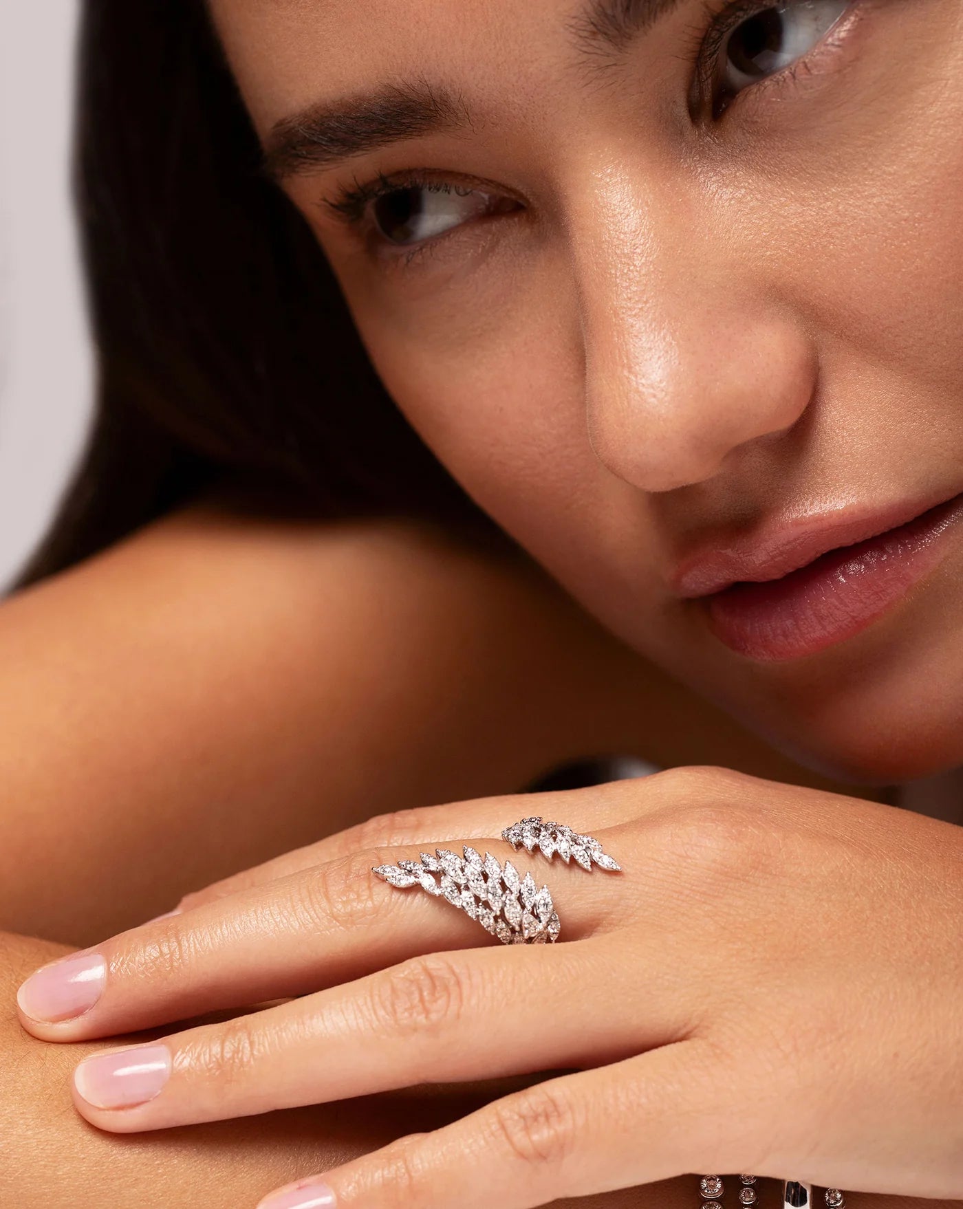 Angel Blooming Wrap Zircon Ring