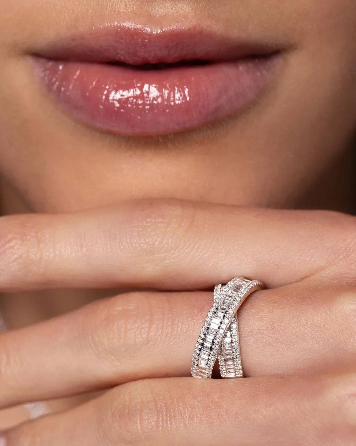 Glimmering Vows Silver Ring - ARTSY SILVER