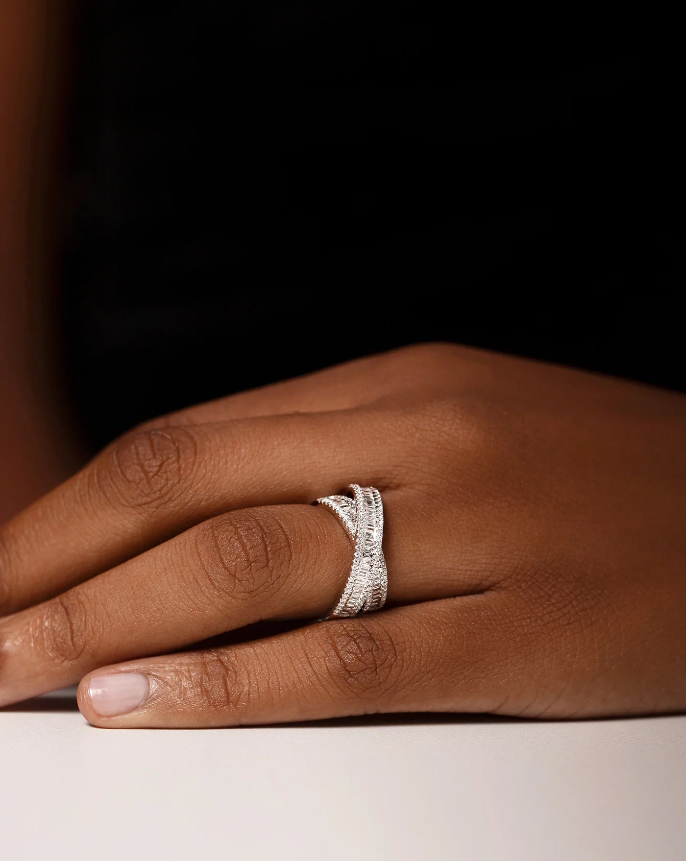 Glimmering Vows Silver Ring - ARTSY SILVER