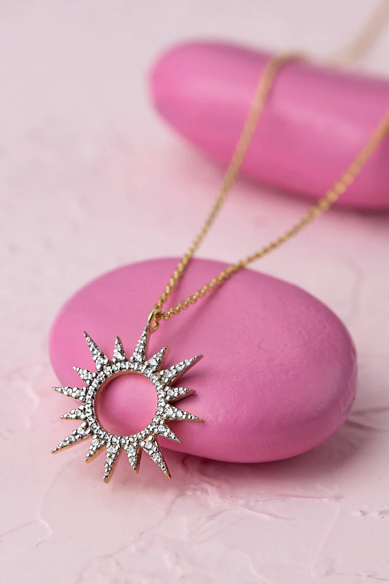Rapunzel Sun Necklace - ARTSY SILVER
