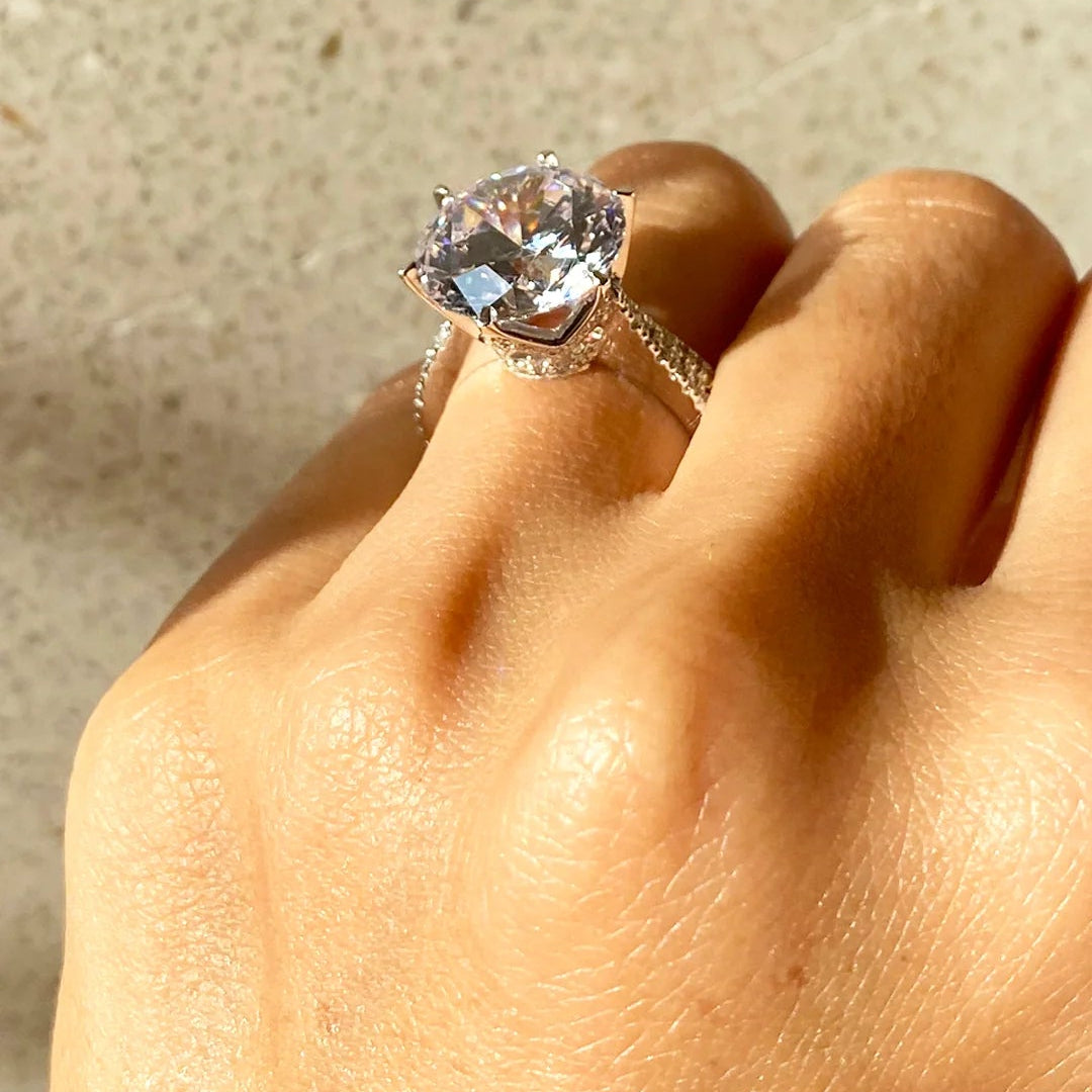 She Said Yes Zircon Ring - ARTSY SILVER