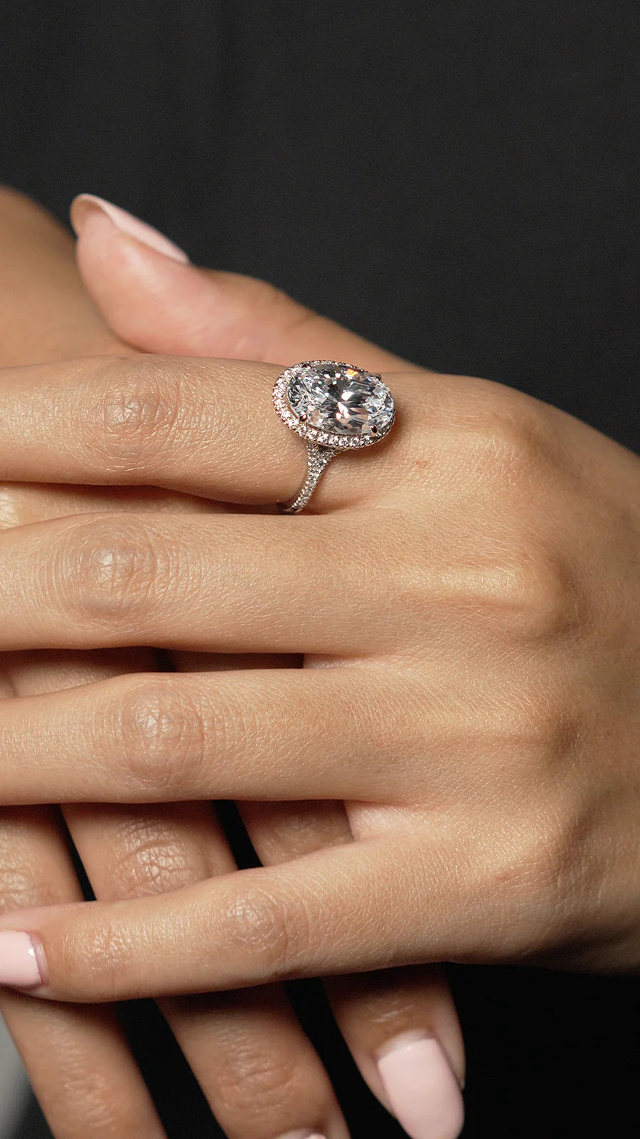 Solitaire White Zircon Ring