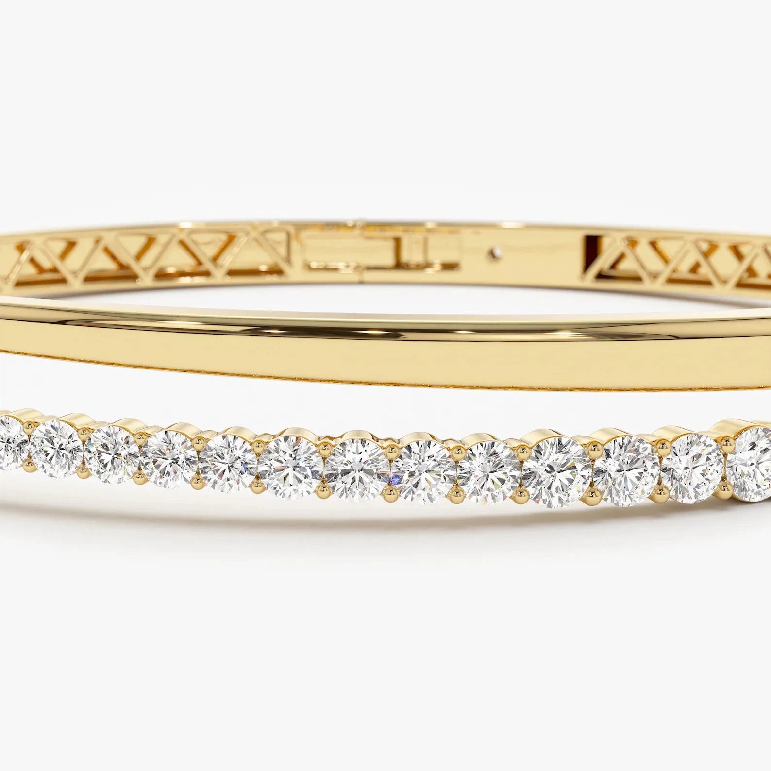 Tennis And More Bangle - ARTSY SILVER