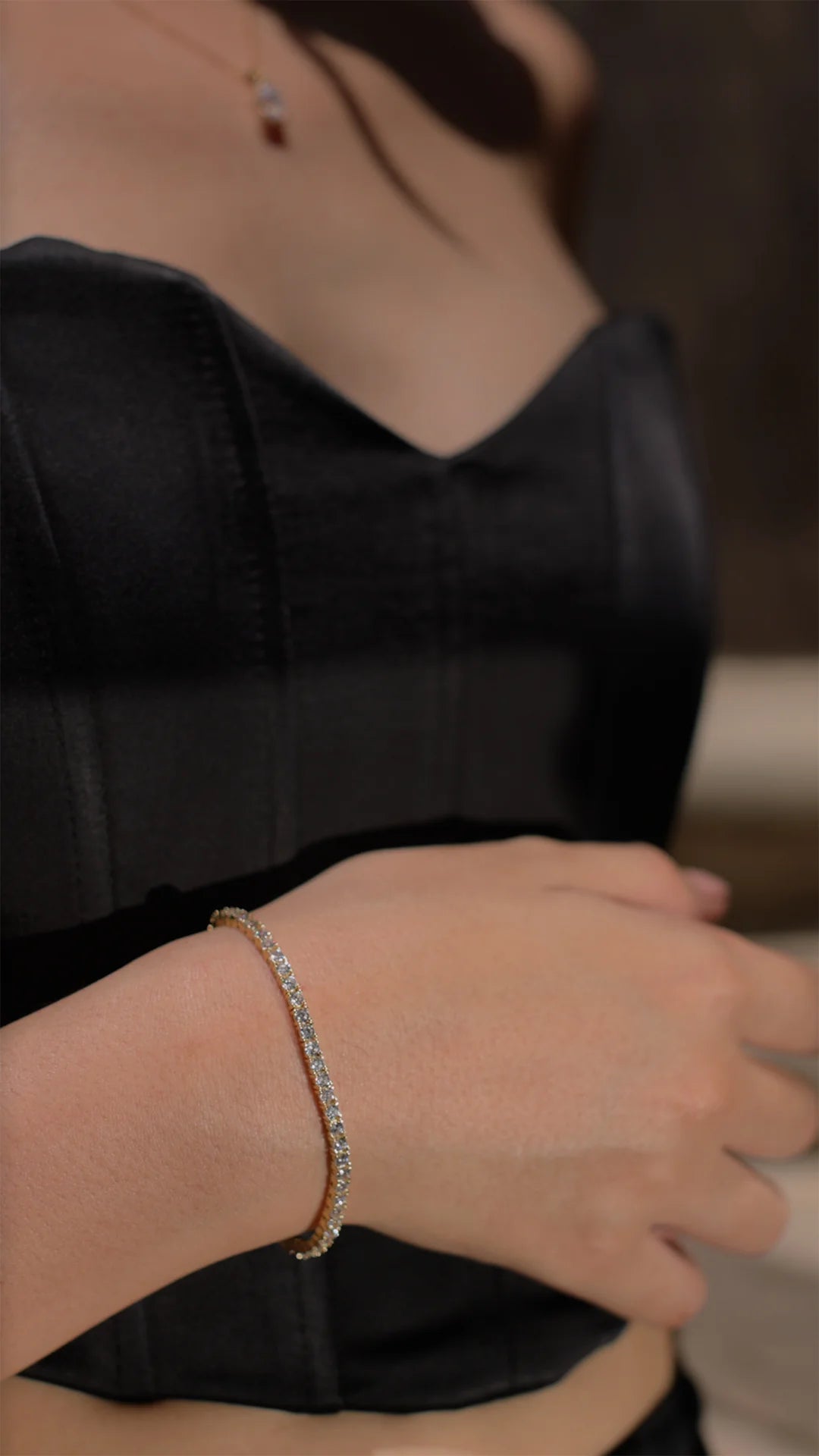 3mm Tennis Bracelet Gold Plated