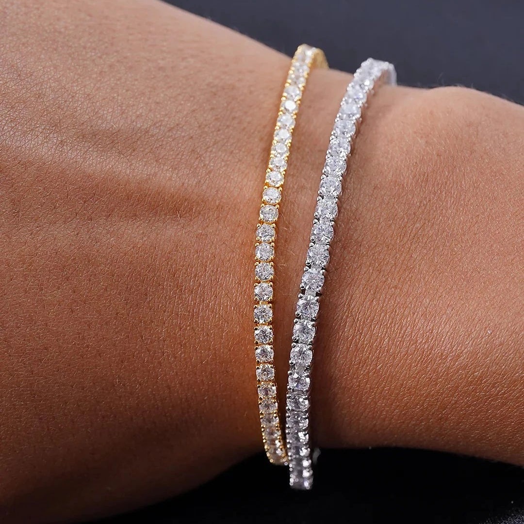 4mm Tennis Bracelet Silver - ARTSY SILVER