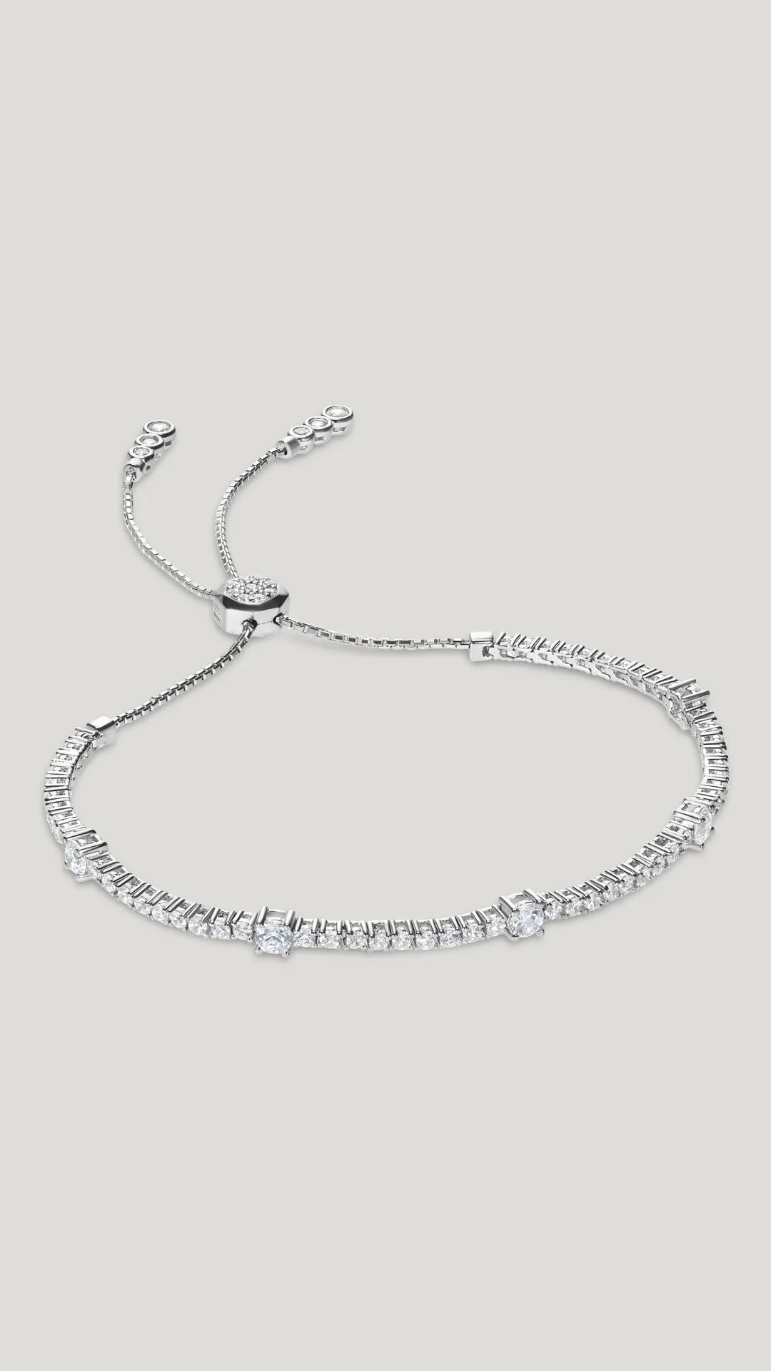 Tennis Multi Stone Bracelet Silver - ARTSY SILVER
