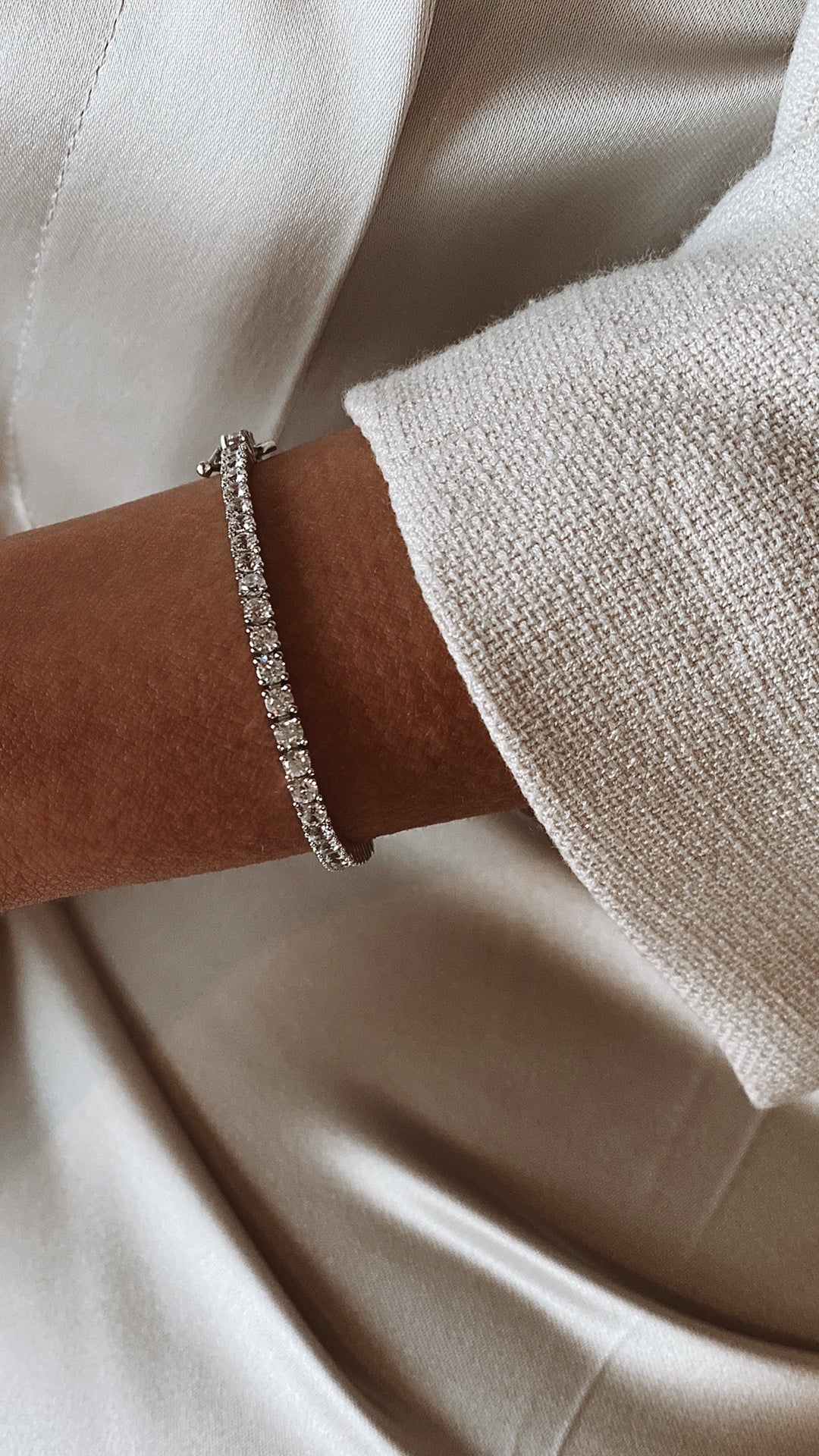 3mm Tennis Bracelet Silver - ARTSY SILVER
