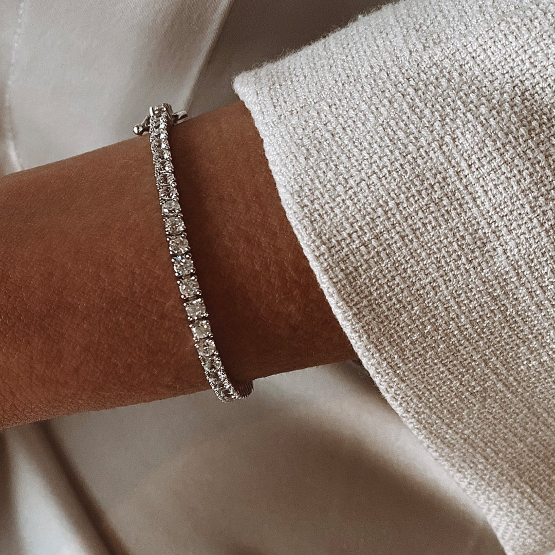 3mm Tennis Bracelet Silver - ARTSY SILVER