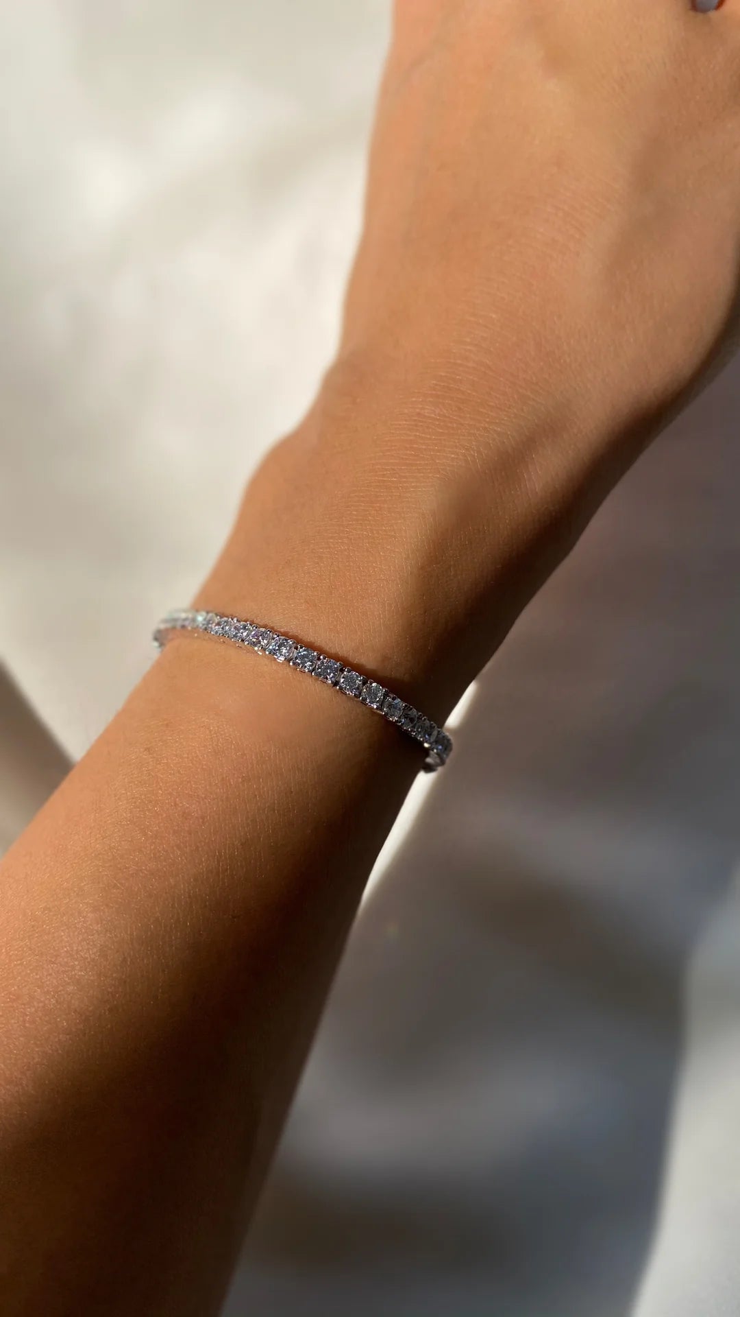 3mm Tennis Bracelet Silver - ARTSY SILVER