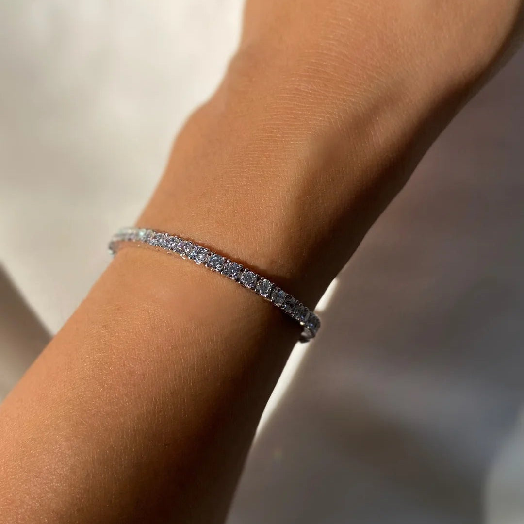 3mm Tennis Bracelet Silver - ARTSY SILVER